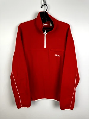 Filla Ferrari Fleece Jacket Anorak Red Men's Size M - Image 1 of 4