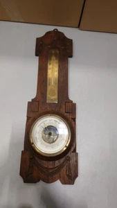 Vintage Wood Barometer - Working, Signs of Use, No Accessories - Picture 1 of 7