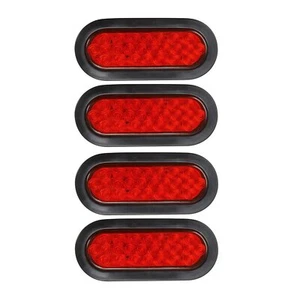 (4) 6" Ovalado 24 LED 24LED Camión Remolque Luz Parada Girar Cola Freno Ojal Sellado - Imagen 1 de 6