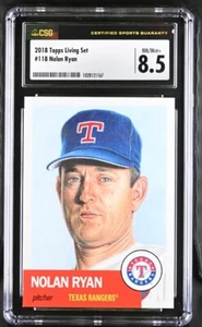 2018 Topps Living Set #118 Nolan Ryan CSG 8.5 NM/Mint+ - Picture 1 of 2