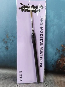 IckySticky Langhao natural hair detail single hobby paint brush round tip Size 5 - Imagen 1 de 1