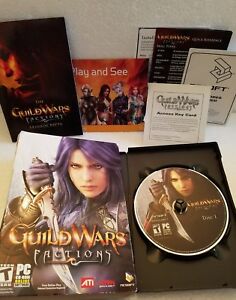 Guild Wars: Factions (PC) 2 disque avec manuscrit et clé