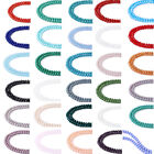 99pcs Faceted Rondelle Glass Beads Mini Loose Spacer Beads DIY Crafting 17.7"
