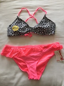 Bongo Sexy Bikini Top And Bottom Bathing Suit Size L Retail $38 NWT - Picture 1 of 2