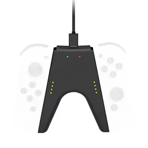 V Shape Charging Grip Charger W/ USB Port For Nintendo Switch Joycon Controller - Picture 1 of 14