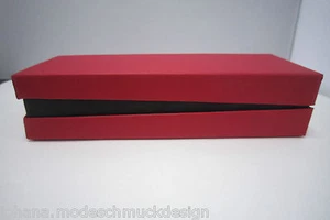 Caja de Regalo, Caja de Almacenamiento Caja de Regalo Joyero Negro-Rojo 152 x 57 x 35 mm - Imagen 1 de 5