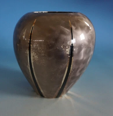 WMF Ikora Metall Vase Blumenvase Tischvase Strahlen Dekor Bauhaus Ära  (F023-038 - Bild 1 von 4