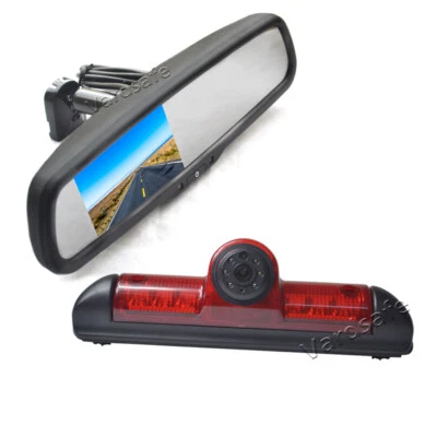 Rear Reverse Camera +Mirror Monitor For Fiat Ducato Peugeot Boxer Citroen Jumper - Image 1 of 4