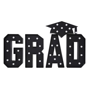 Marquee Light Up Letters Graduation Decoration LED Letter Lights KT Board - Picture 1 of 24