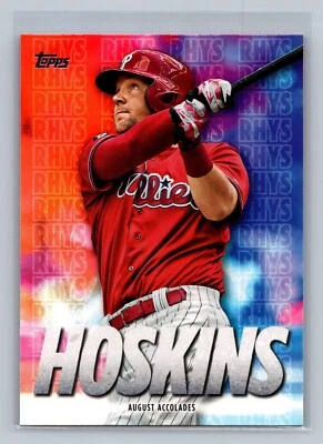 2020 Topps #RH-10 Rhys Hoskins Player Highlights Rhys Hoskins - Image 1 of 2