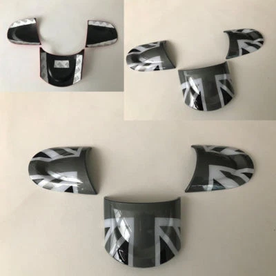 LENKRADSPANGE UNION JACK BLACK EINSATZ FÜR MINI  COOPER R55 R56 R57 R58 R59 R60 - Bild 1 von 4