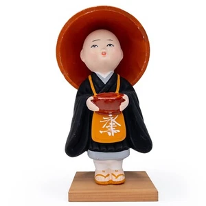 Recuerdo de Monje Budista Obosano Mendigo De Colección del Templo Eiheiji Prefectura de Fukui G - Imagen 1 de 5