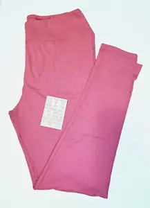 LuLaRoe TC Leggings PINK Einfarbig Tall & Curvy (passt Größe 12-18) Neu mit Etikett - Bild 1 von 6
