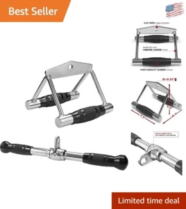 Durable Cable Workout Attachments: V Handle, Rotating Bar & Tricep Rope Combo - Picture 1 of 9