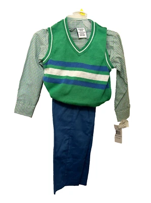 IZOD Boy's Size S/C 4 Shirt, Barrel Sweater & Pants 3 Piece Set, New With Tags - Image 1 of 4