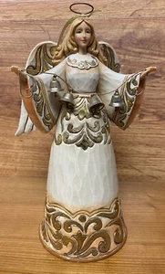 Jim Shore Heartwood Creek 2012 #4030243 Let The Carols Play Angel Figure Rare - Picture 1 of 4
