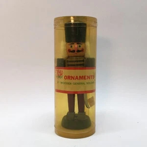 Vintage Wooden Christmas Soldier In Original Package! - Picture 1 of 11