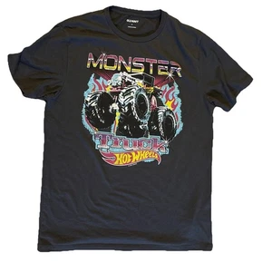 Hot Wheels Monster Truck Shirt Mens M Black Graphic Tee Old Navy 2021 Mattel - Picture 1 of 8
