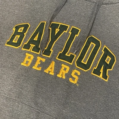 Sudadera con capucha pesada Baylor Bears vintage Y2K años 90 marca universitaria antigua embalaje original de colección gris XL Foto 1 de 4