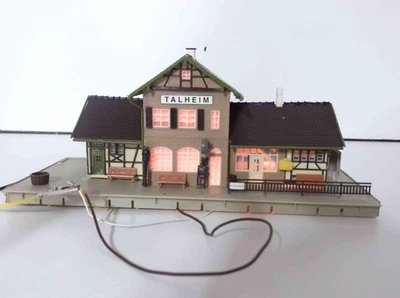Faller H0 1021149 Station "Talheim", Built, Light, Without Original Packaging # 4418 - Image 1 of 4