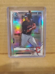 2021 Bowman - Chrome Prospects Refractor #BCP-128 Jose Tena /499 (RC) - Picture 1 of 2