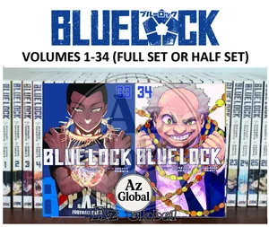 Blue Lock Manga Vol.1-34 (Juego Medio/Completo) Versión Inglés DHL EXPEDITED - Imagen 1 de 19