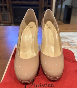 Neu im Karton Christian Louboutin Kabetts hautfarbene Lackleder-Pumps US 8 1/2 M EUR 38 1/2 - Bild 1 von 7