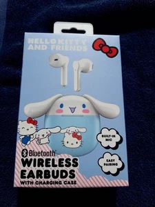 Hello Kitty Cinnamoroll Bluetooth Wireless Earbuds w/ Charging Case Sanrio NIB - Picture 1 of 3