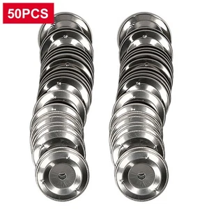 50pcs Tambourine Bell Ring Jingle Bell for Handbell Tambourine Church Tambourin - Picture 1 of 13