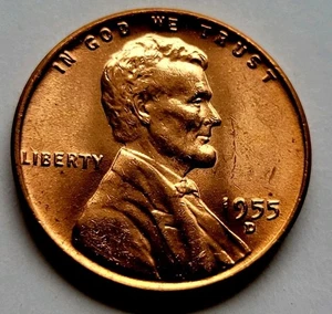 GOOD CONDITION FRONT ROLL COIN.....1955-D Lincoln Wheat  - Picture 1 of 2