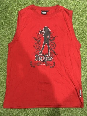 No Fear Men’s Red Tank Top/ T-Shirt Size Large - Image 1 of 4