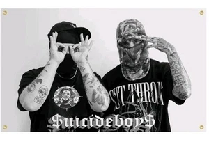 Suicide Music Boys 3' X 5' Flag Wall Tapestry Poster 4 Grommets - Picture 1 of 2