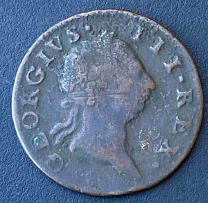 1769 Ireland Half Penny George III Copper Coin Hibernia Irish Lot E85 - Picture 1 of 2