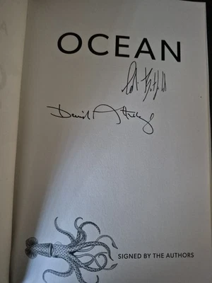 David Attenborough & Colin Butfield Dual SIGNED Ocean 1st edition Hardback - Image 1 of 4