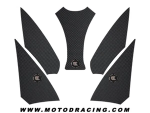 Eazi-Grip Yamaha R6 Tank Grips (2017+) (Micro-Grip) (Black) (+Free Center Tank - Picture 1 of 5