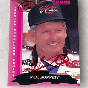 Neil Bonnett 1993 TRAKS #5 WINSTON CUP VINTAGE NASCAR RACING autographed card - Picture 1 of 1