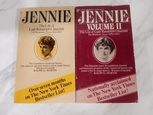 Jennie The Life Of Lady Randolph Churchill Volume 1 & 2 Books By Ralph G. Martin - Picture 1 of 4