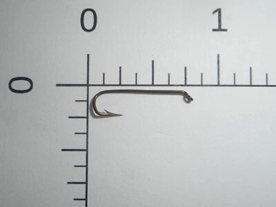 100 MUSTAD #10 fly tying SNECK HOOKS DOWN EYE SPECIAL LONG SHANK TAPERED 3868 A - Image 1 of 4
