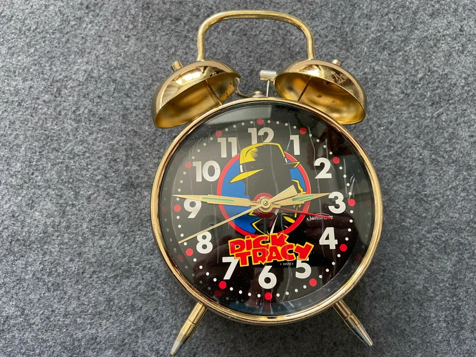 Vintage Wind Up Mechanical Dick Tracy Alarm Clock by Sunbeam - Image 1 of 4