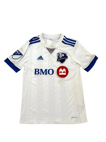 Adidas MLS CF Montreal Impact Youth Boy Jersey Size M 11-12 white Cover