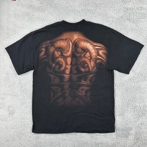 Vintage M&O Knits Mens XL Black T Shirt Red Dragon Before The Silence Movie Tee - Picture 1 of 21