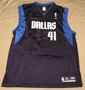 Camiseta deportiva de baloncesto de los Dallas Mavericks Dirk Nowitzki #41 Reebok NBA para hombre talla XL - Imagen 1 de 6