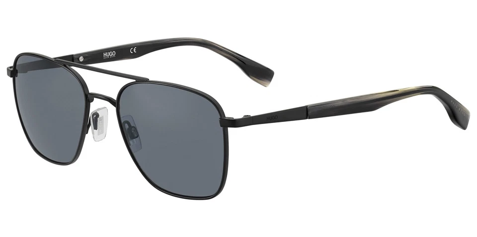 Hugo Boss 0330/s Sunglasses Men Matte Black Square 55mm & Authentic