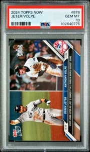 PSA 10 Derek Jeter & Anthony Volpe 2024 Topps Now World Series #878 3-Run WS Gm - Picture 1 of 3