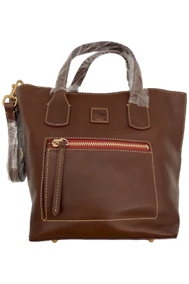 Dooney & Bourke Florentine Brinley North/South Tote Chestnut - Image 1 of 4