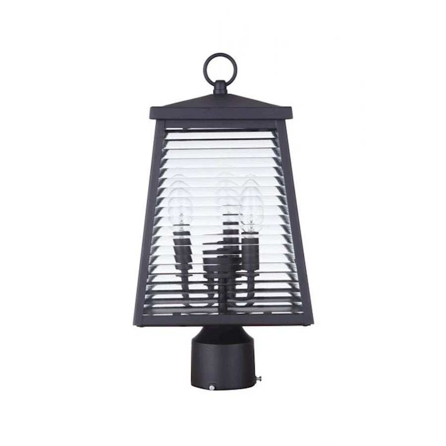 Suporte para poste externo Craftmade Armstrong 3 leves, meia-noite - ZA4115-MN - Imagem 1 de 1
