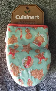 Cuisinart 2er-Pack Weihnachten Silikon Mini Ofenhandschuhe Lebkuchen Weihnachtsmotiv Neu - Bild 1 von 5