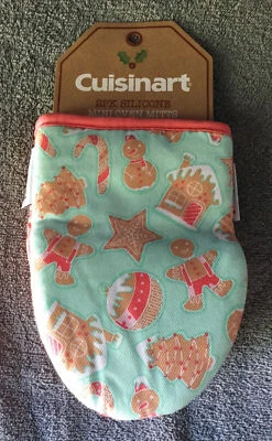 Cuisinart 2pk Navidad Silicona Mini Horno Mitones Pan de Jengibre Tema Navidad Nuevo Foto 1 de 4