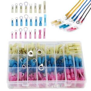 250pcs Heat Shrink Wire Connector DIY Kit Waterproof Marine Automotive Terminals - Picture 1 of 11