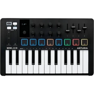 Arturia MiniLab 3 Hybrid Keyboard Controller Black - Picture 1 of 8